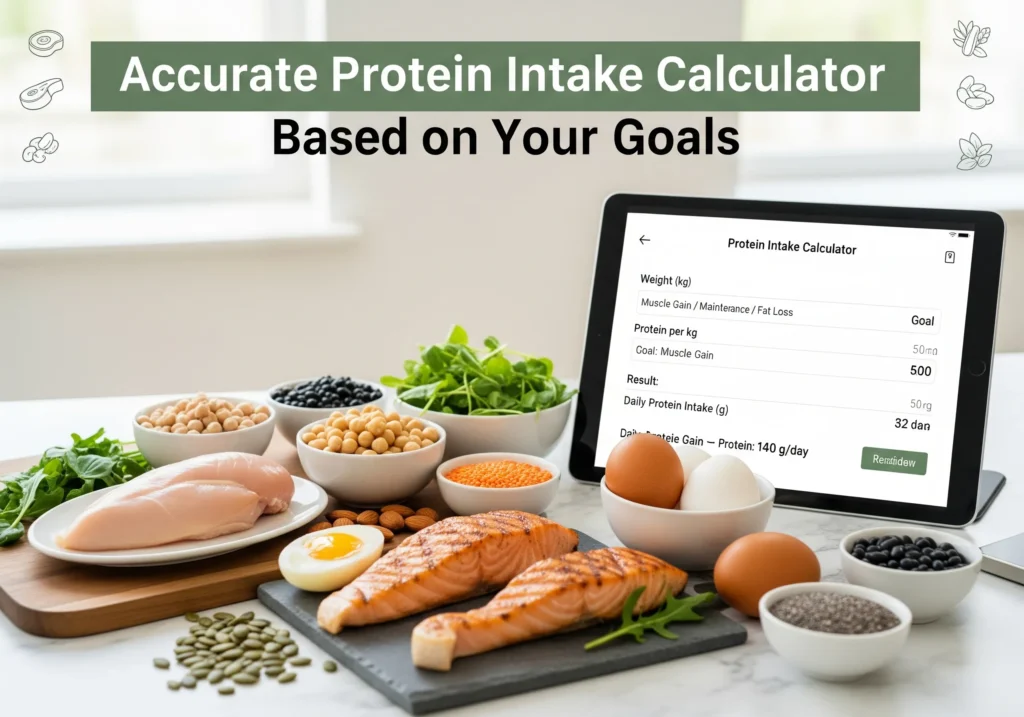 Accurate Protein Intake Calculator Based on Your Goals